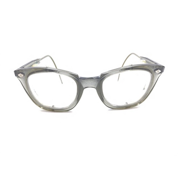 Sellstrom Vintage Smoke Gray Square Side Shields Eyeglasses Frames 150 Men Women - Picture 6 of 12